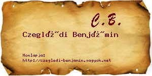 Czeglédi Benjámin névjegykártya