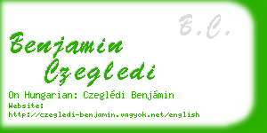 benjamin czegledi business card