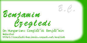 benjamin czegledi business card